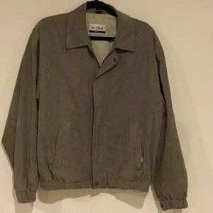 Joseph A Bank Green Zip Front Bomber Jacket  M